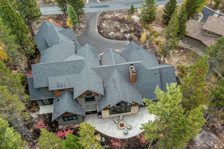 Mountain Rustic House Plan #5829-00026 Elevation Photo