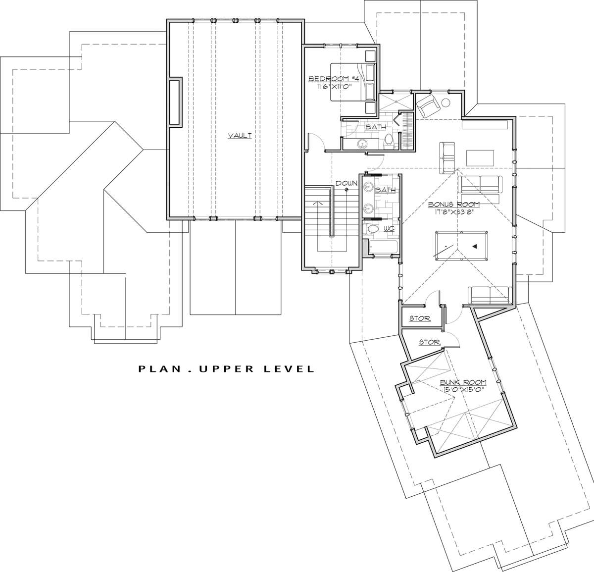 Second Floor for House Plan #5829-00026