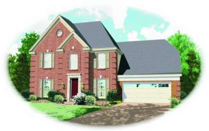 Traditional House Plan #053-00020 Elevation Photo