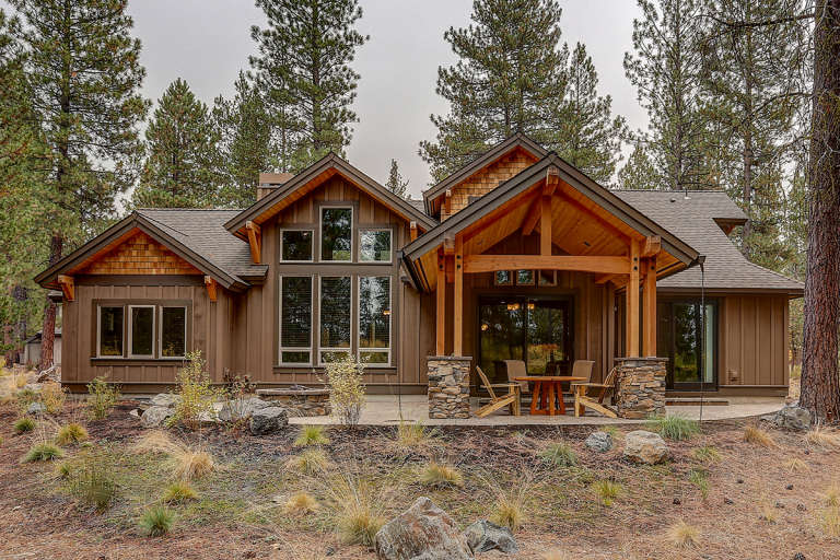 Mountain House Plan #5829-00027 Elevation Photo