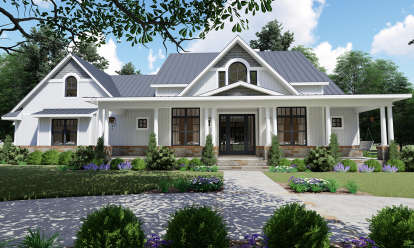 Country House Plan #9401-00098 Elevation Photo