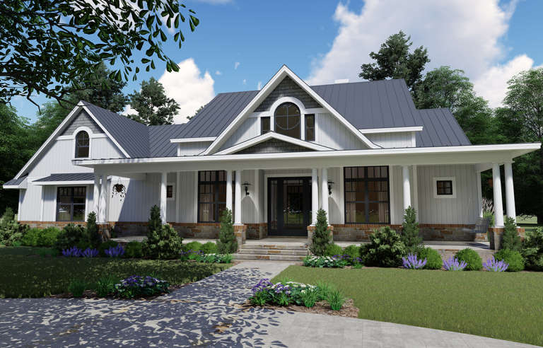 Country House Plan #9401-00098 Elevation Photo