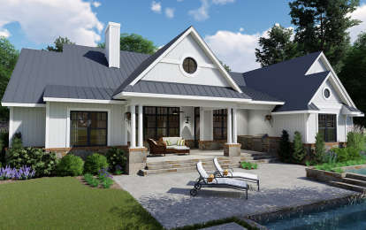 Country House Plan #9401-00098 Elevation Photo