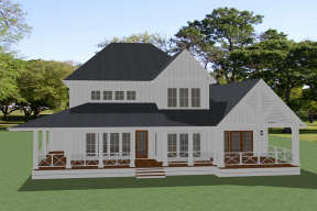 Modern Farmhouse House Plan #6849-00062 Elevation Photo