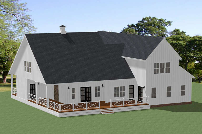 Modern Farmhouse House Plan #6849-00065 Elevation Photo