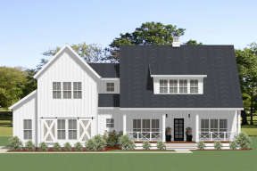 Modern Farmhouse House Plan #6849-00065 Elevation Photo
