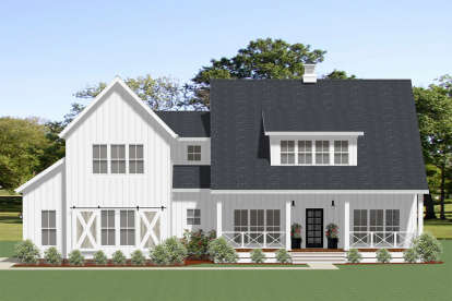 Modern Farmhouse House Plan #6849-00065 Elevation Photo