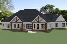 Modern Farmhouse House Plan #6849-00066 Elevation Photo