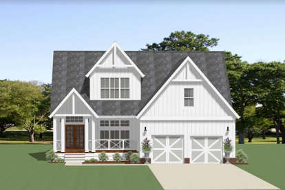 Modern Farmhouse House Plan #6849-00067 Elevation Photo