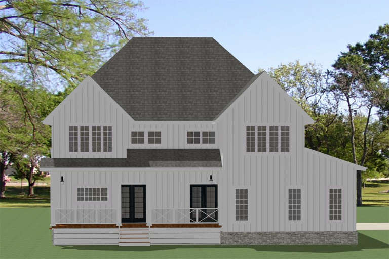 Modern Farmhouse House Plan #6849-00068 Elevation Photo