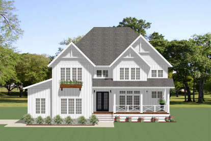 4 Bed, 3 Bath, 3176 Square Foot House Plan - #6849-00068