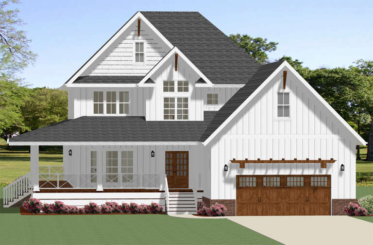 Modern Farmhouse House Plan #6849-00070 Elevation Photo