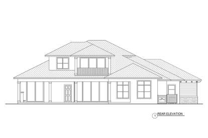 Luxury House Plan #207-00069 Elevation Photo