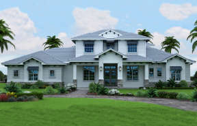 Luxury House Plan #207-00069 Elevation Photo