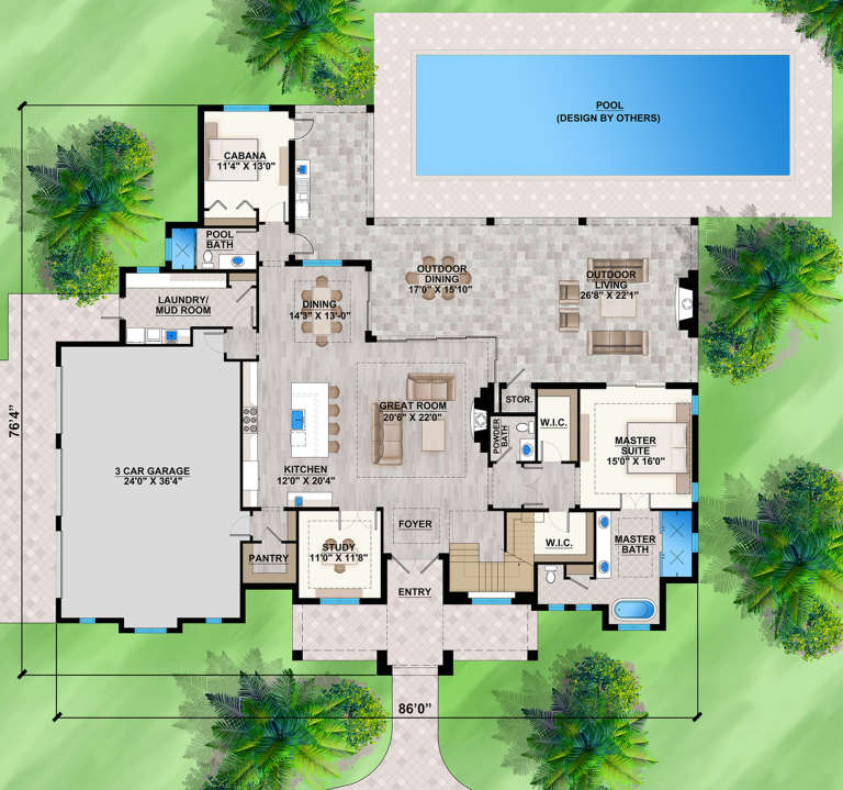 House Plan House Plan #20612 Drawing 1