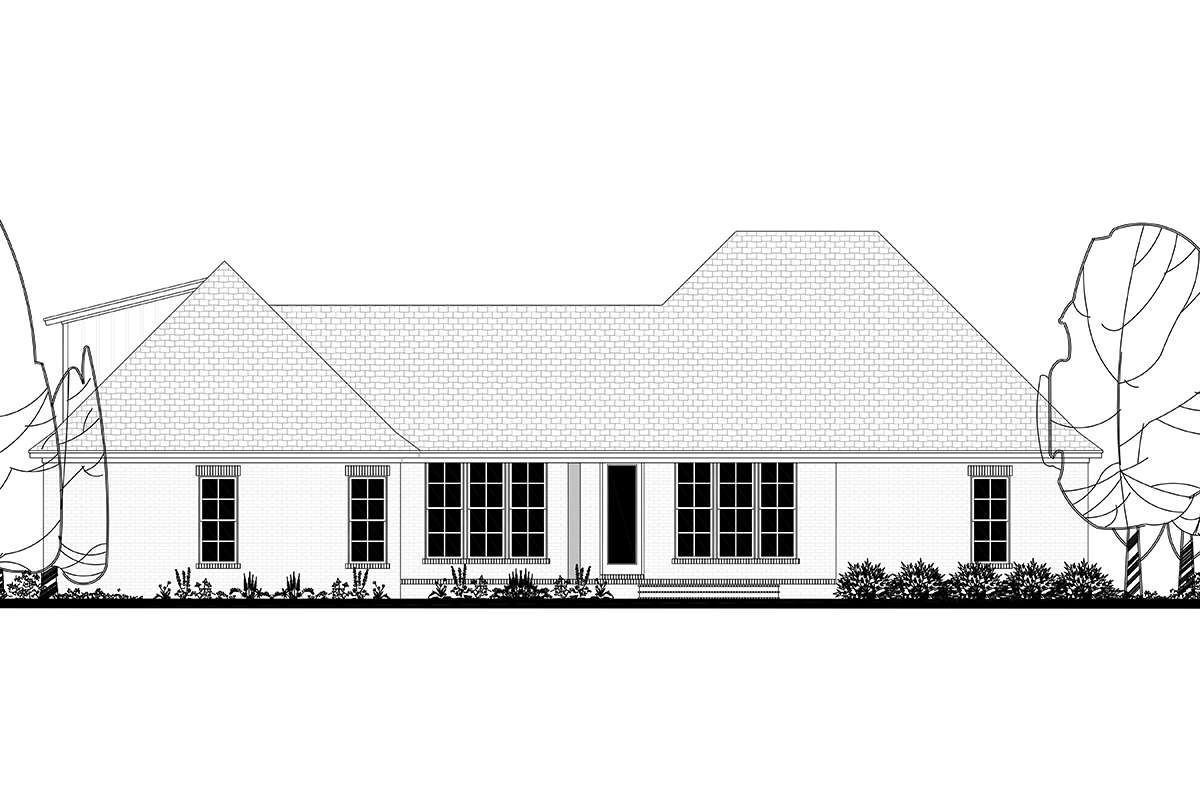 French Country House Plan #041-00187 Elevation Photo