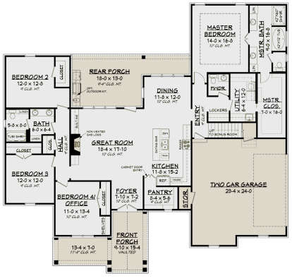Main Floor for House Plan #041-00187