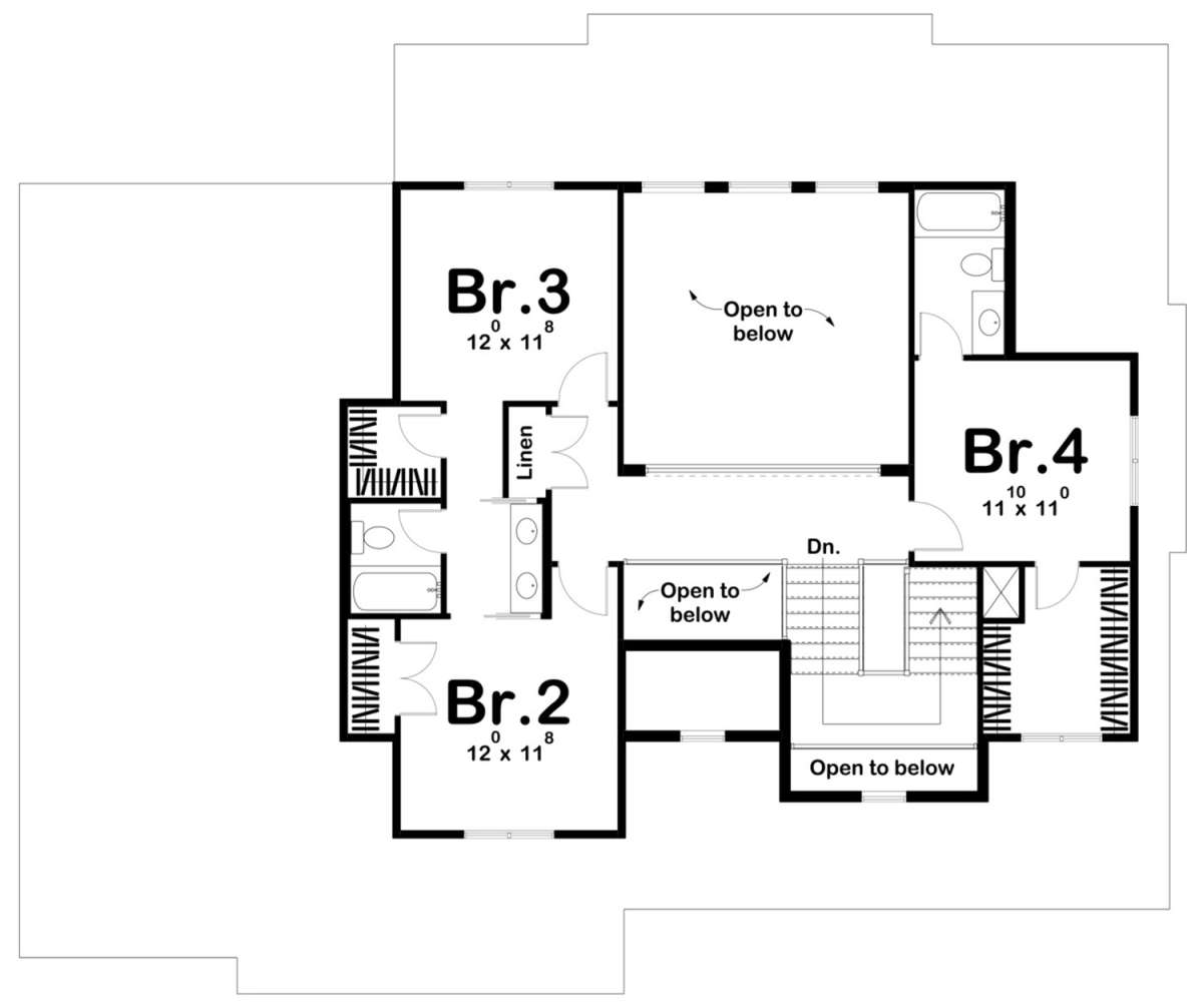 Second Floor for House Plan #963-00329
