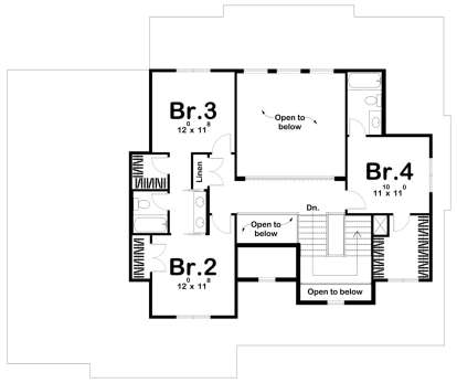Second Floor for House Plan #963-00329