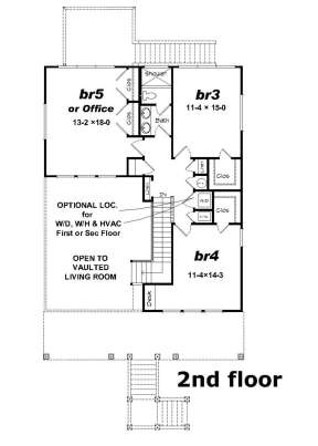 Second Floor for House Plan #940-00130