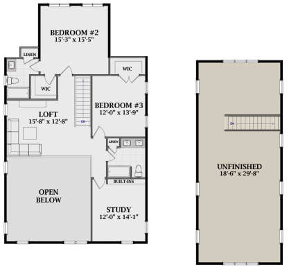 Second Floor for House Plan #6849-00071