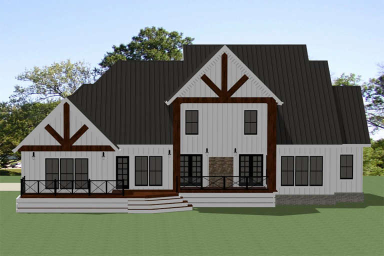 Modern Farmhouse House Plan #6849-00072 Elevation Photo