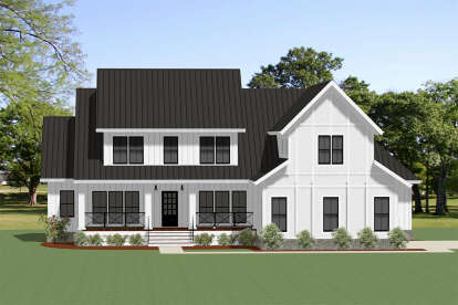 4 Bed, 4 Bath, 3565 Square Foot House Plan - #6849-00072