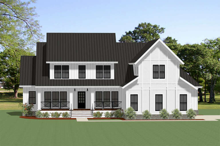 Modern Farmhouse House Plan #6849-00072 Elevation Photo
