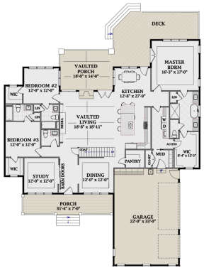 Main Floor for House Plan #6849-00072