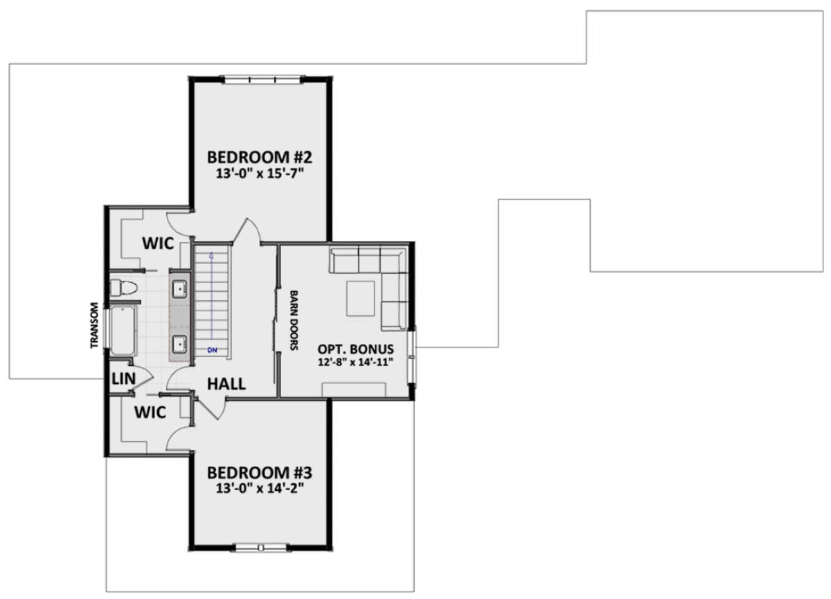 Second Floor for House Plan #6849-00073