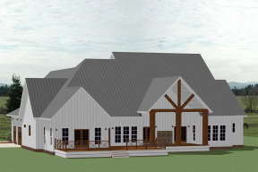 Modern Farmhouse House Plan #6849-00074 Elevation Photo