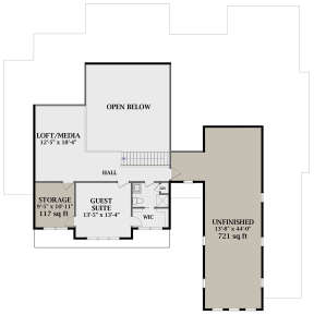 Second Floor for House Plan #6849-00074