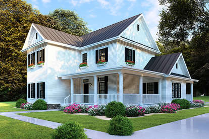 Modern Farmhouse House Plan #8318-00105 Elevation Photo