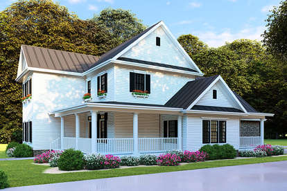 Modern Farmhouse House Plan #8318-00105 Elevation Photo