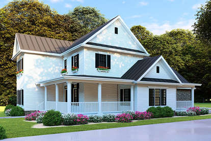 Modern Farmhouse House Plan #8318-00105 Elevation Photo