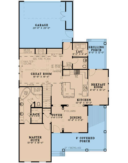 Main Floor for House Plan #8318-00105
