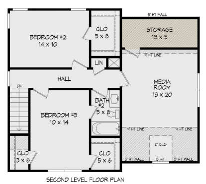Second Floor for House Plan #940-00131