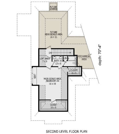 Second Floor for House Plan #940-00133