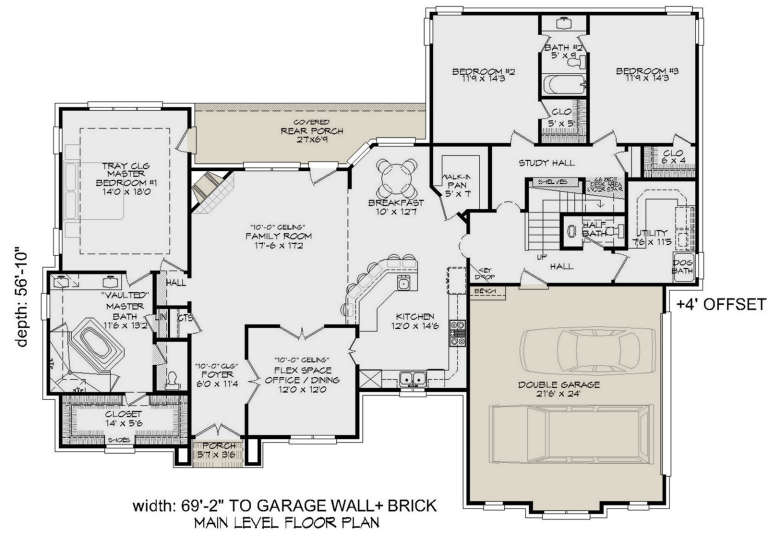 House Plan House Plan #20627 Drawing 1
