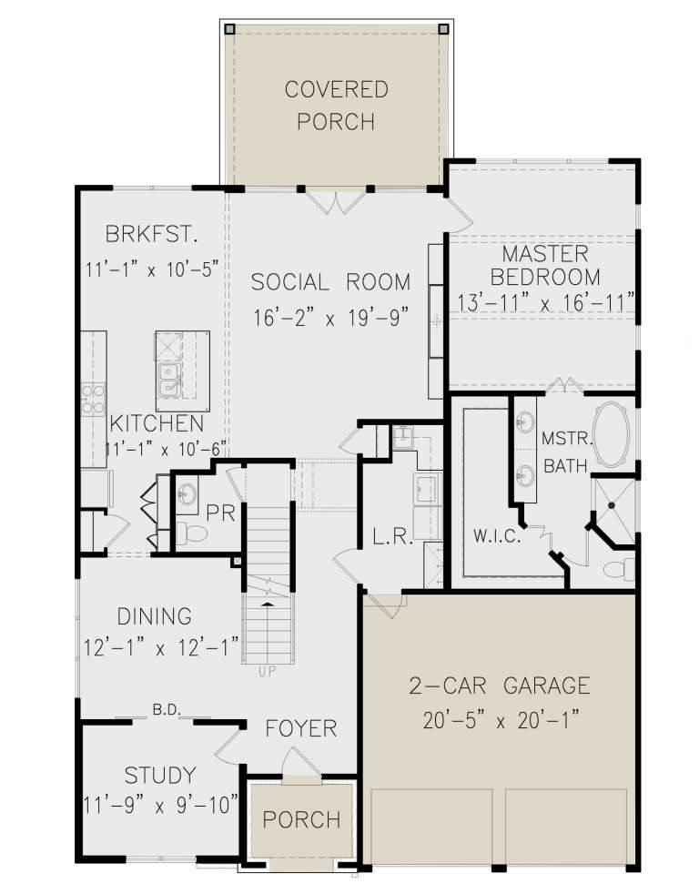 House Plan House Plan #20631 Drawing 1