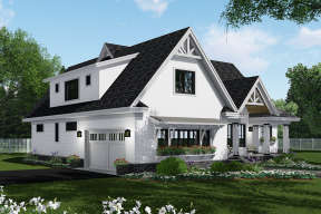 Modern Farmhouse House Plan #098-00308 Elevation Photo