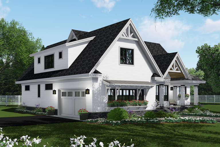 Modern Farmhouse House Plan #098-00308 Elevation Photo