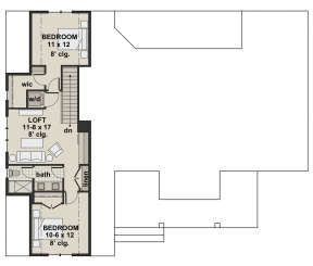 Second Floor for House Plan #098-00308
