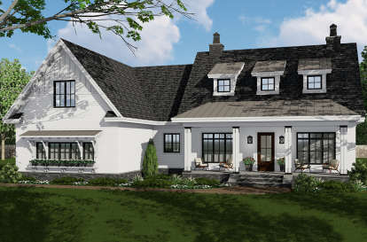 Modern Farmhouse House Plan #098-00309 Elevation Photo