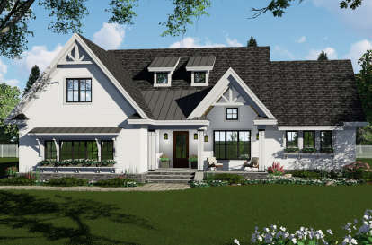 Modern Farmhouse House Plan #098-00310 Elevation Photo