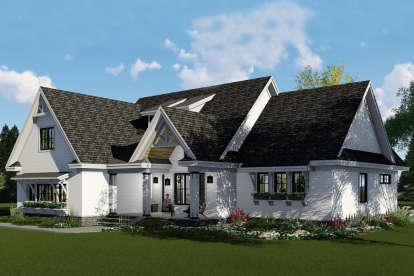 Modern Farmhouse House Plan #098-00310 Elevation Photo