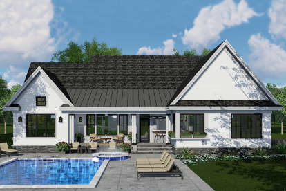 Modern Farmhouse House Plan #098-00310 Elevation Photo