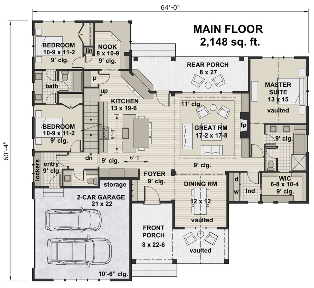 Main Floor for House Plan #098-00310