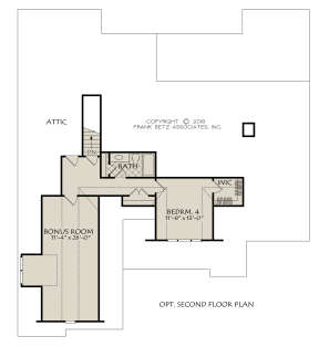 Optional Second Floor for House Plan #8594-00001