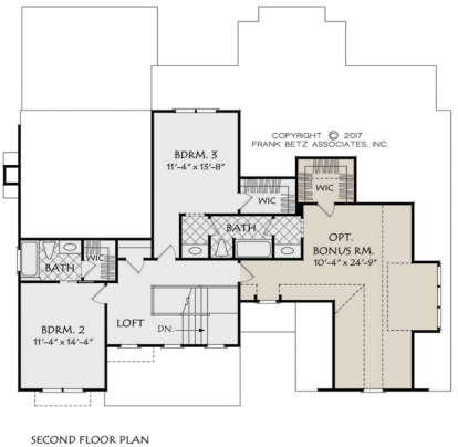Second Floor for House Plan #8594-00008